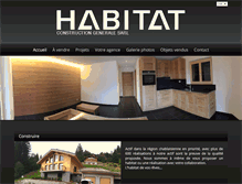 Tablet Screenshot of habitat-construction.ch